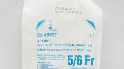 Vyaire 4863T AirLife Tri-Flo Suction Cath-N-Glove Kit 5/6Fr (x)